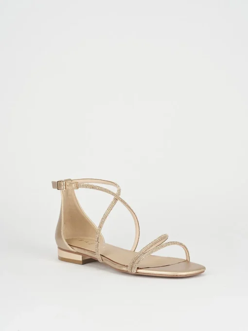 Sandali tacco 1cm pelle rosa