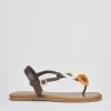 Sandali tacco 1cm pelle testa