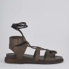 Sandali tacco 1cm pelle testa