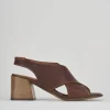 Sandali tacco 5cm pelle testa