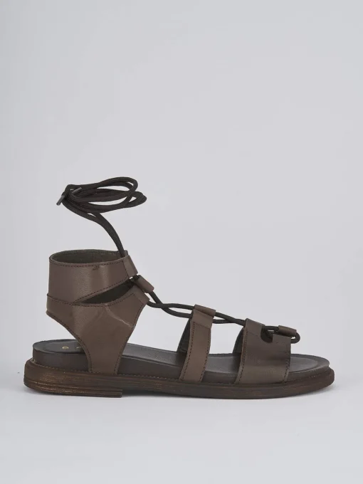 Sandali tacco 1cm pelle testa