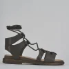 Sandali tacco 1cm pelle testa
