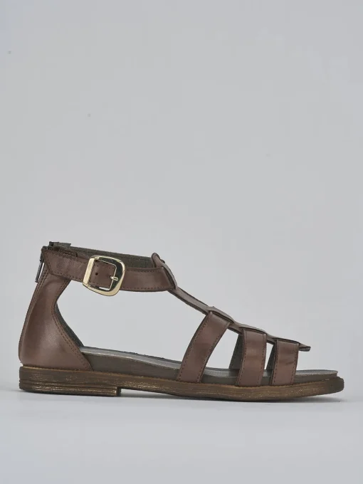 Sandali tacco 1cm pelle testa