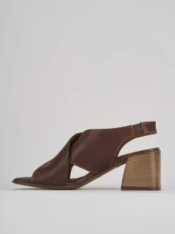 Sandali tacco 5cm pelle testa