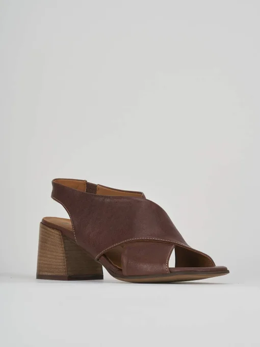 Sandali tacco 5cm pelle testa