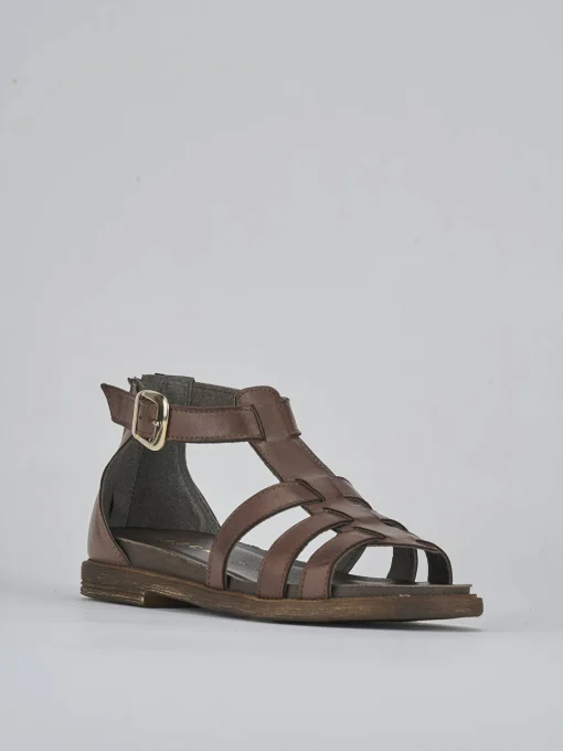 Sandali tacco 1cm pelle testa