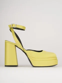 Sandali tacco 11cm pelle verde