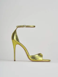 Sandali tacco 11cm pelle verde