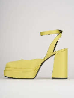 Sandali tacco 11cm pelle verde
