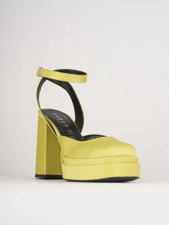 Sandali tacco 11cm pelle verde