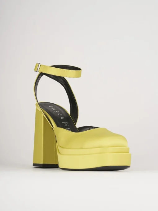 Sandali tacco 11cm pelle verde