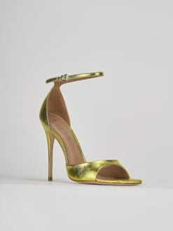 Sandali tacco 11cm pelle verde