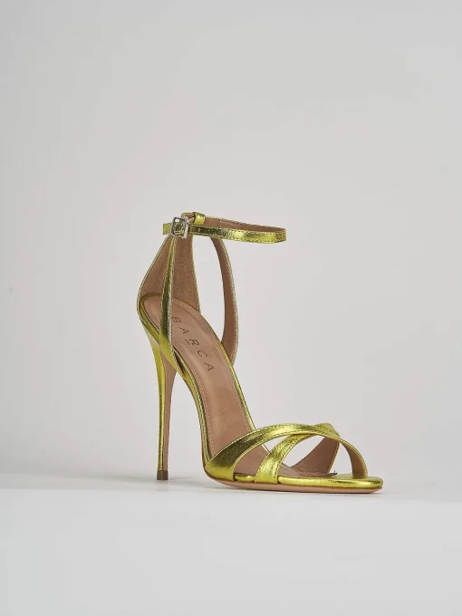 Sandali tacco 11cm pelle verde