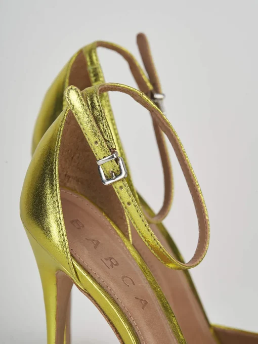 Sandali tacco 11cm pelle verde