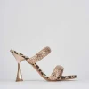 Sandali tacco 9cm raso rosa