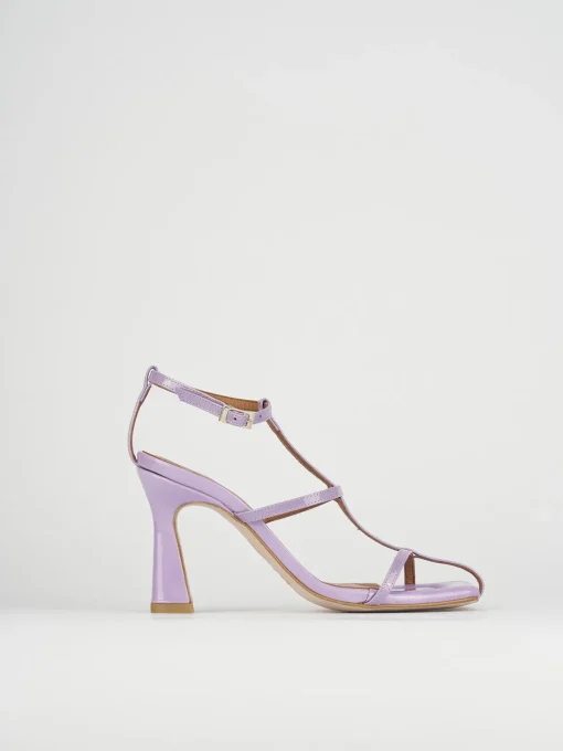 Sandali tacco 8cm vernice rosa