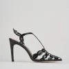 Sandali tacco 11cm vernice nero