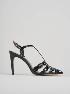 Sandali tacco 11cm vernice nero