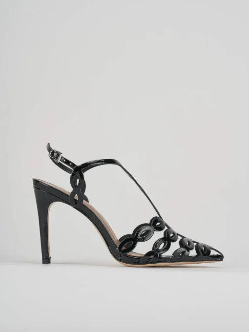 Sandali tacco 11cm vernice nero
