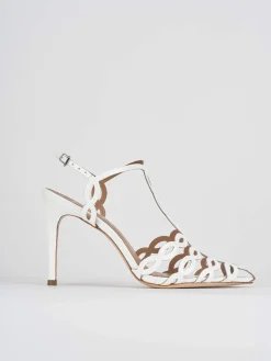Sandali tacco 11cm vernice bianco