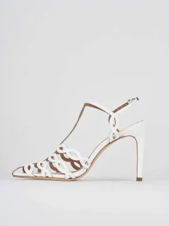 Sandali tacco 11cm vernice bianco