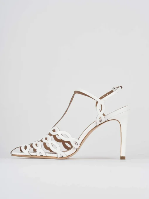 Sandali tacco 11cm vernice bianco