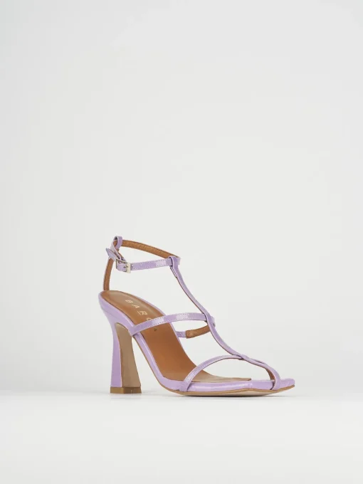 Sandali tacco 8cm vernice rosa