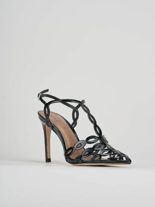 Sandali tacco 11cm vernice nero