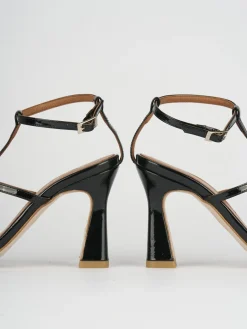 Sandali tacco 8cm vernice nero