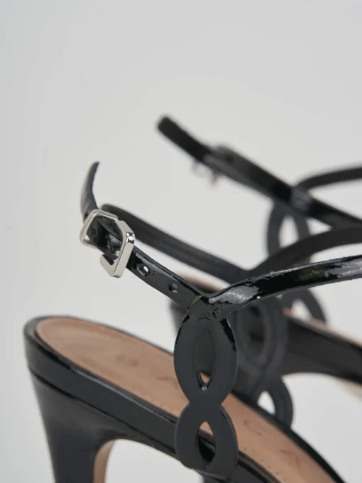 Sandali tacco 11cm vernice nero