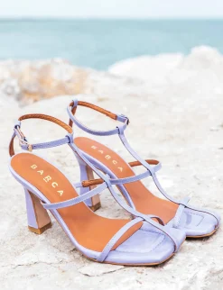 Sandali tacco 8cm vernice rosa