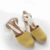 sandalo espadrilas zeppa 8 cm giallo