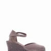 sandalo espadrilas zeppa 6 cm tortora