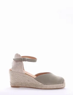 sandalo espadrilas zeppa 6 cm verde