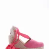 sandalo espadrilas zeppa 8 cm fuxia