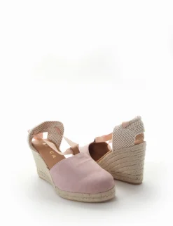 sandalo espadrilas zeppa 8 cm rosa