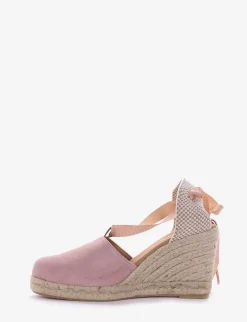 sandalo espadrilas zeppa 8 cm rosa