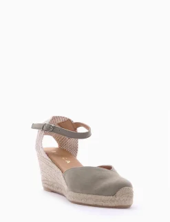 sandalo espadrilas zeppa 6 cm verde