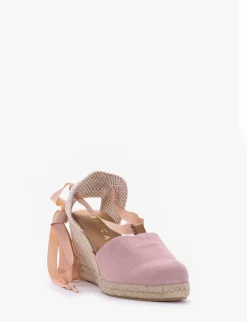 sandalo espadrilas zeppa 8 cm rosa