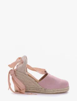 sandalo espadrilas zeppa 8 cm rosa