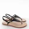 sandalo infradito tacco 1 cm nero