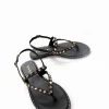 sandalo infradito tacco 1 cm nero
