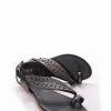Sandalo infradito tacco 1 cm nero