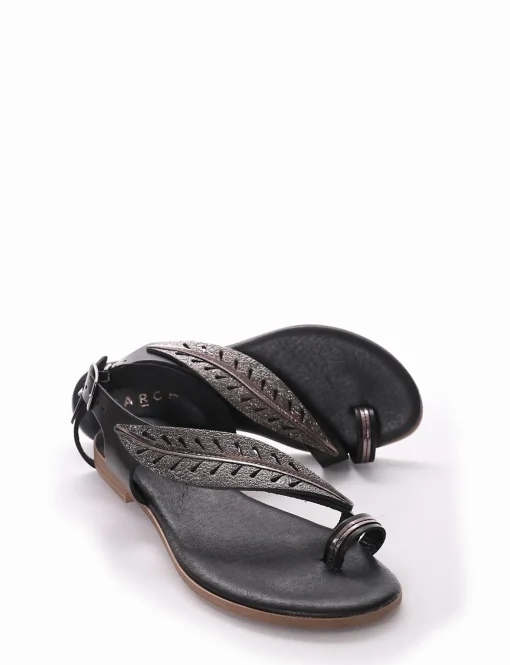Sandalo infradito tacco 1 cm nero