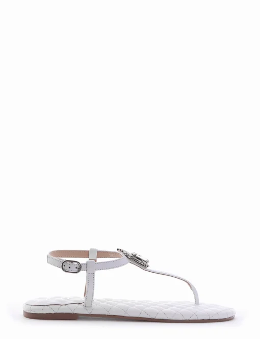 sandalo infradito tacco 1 cm bianco
