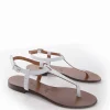 sandalo infradito tacco 1 cm bianco