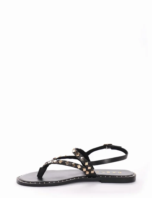 sandalo infradito tacco 1 cm nero