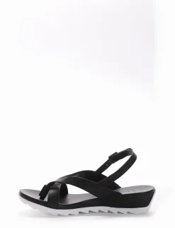 Sandalo infradito tacco 1 cm nero