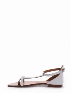 Sandalo infradito tacco 1 cm bianco
