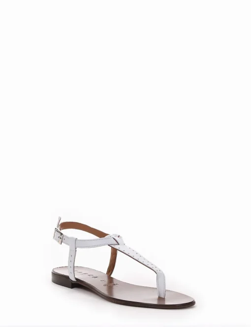 sandalo infradito tacco 1 cm bianco